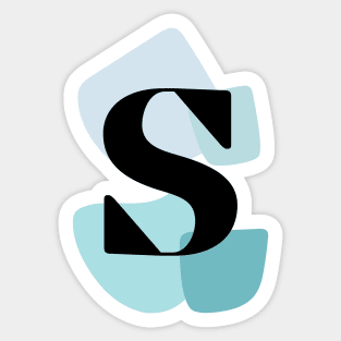 S Letter Abstract Sticker